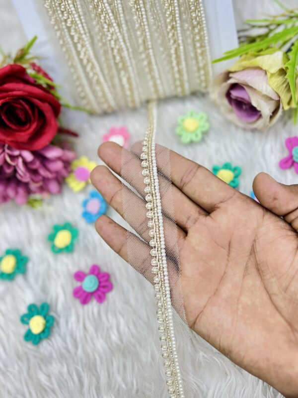 LITE-GOLDEN MOTI ZARDOZI WORK BORDER 9MTRS C-0069547