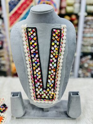 MULTICOLOUR BOHEMIAN NECK PATCH P-093459
