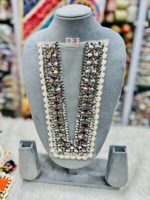 OXIDISED BOHEMIAN NECK PATCH P-093459