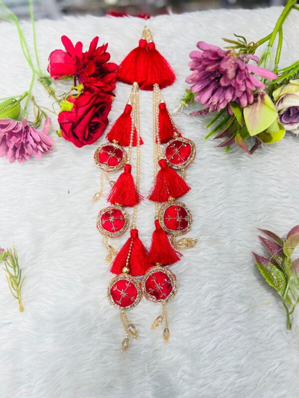 RED LONG HANDWORK LATKANS C-006535