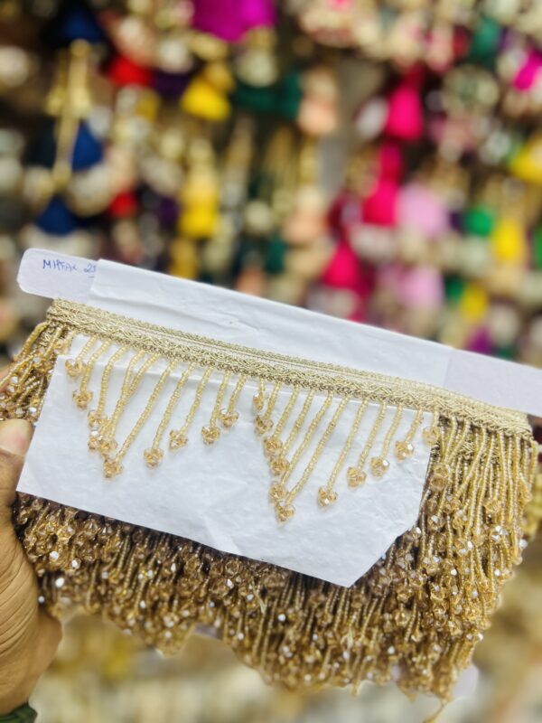 GOLDEN CRYSTAL HANGING BORDER-3Mtrs