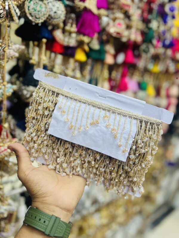 Two-Tone Long Crystal Hanging Border-3Mtrs