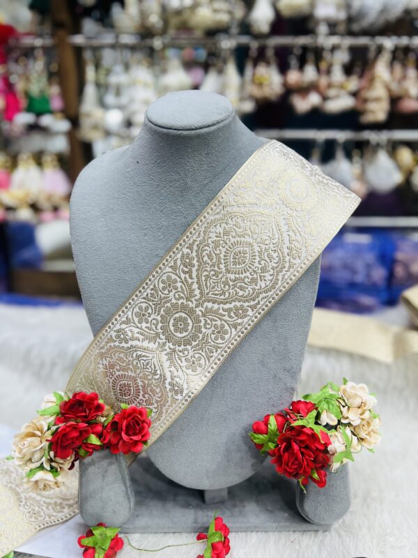 Broad Banarasi Dyeable Border C-005329